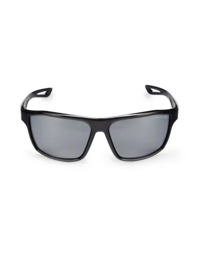 Nike Women's 65mm Wrap Sunglasses In Black