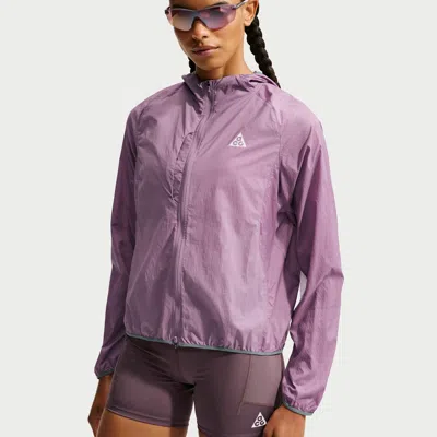 Nike Women's  Acg "aireez" Uv Protection Trail Running Jacket In Purple