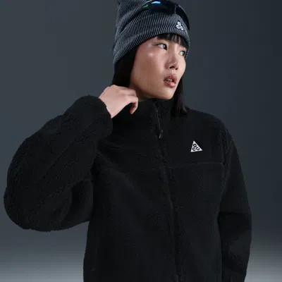 Nike Women's  Acg "canwell Glacier" Therma-fit Adv Full-zip Jacket In Black