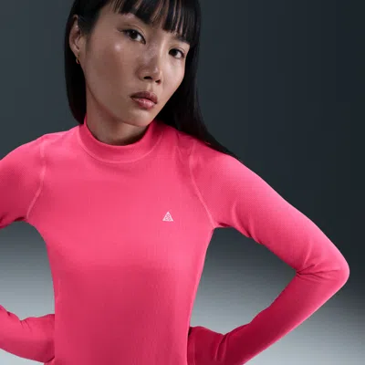 Nike Women's  Acg "chinati" Dri-fit Adv Long-sleeve Base Layer In Animal Print