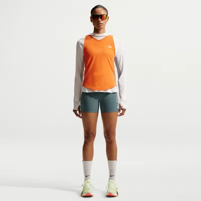 Nike Women's  Acg Dri-fit High-waisted 4" Trail Running Shorts In Gray