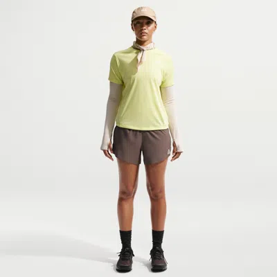 Nike Women's  Acg Dri-fit Mid-rise Brief-lined Trail Running Shorts In Brown