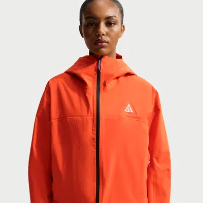 Nike Women's  Acg "morpho" Storm-fit Adv Rain Jacket In Orange