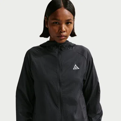Nike Women's  Acg Repel Trail Running Jacket In Black