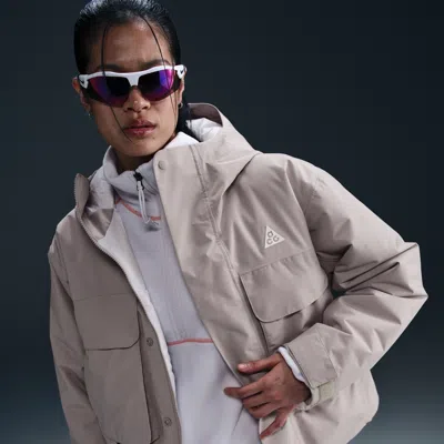 Nike Women's  Acg "skull Peak" Storm-fit Jacket In Grey