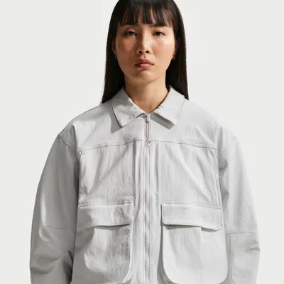 Nike Women's  Acg "smith Summit" Uv-resistant Jacket In Gray