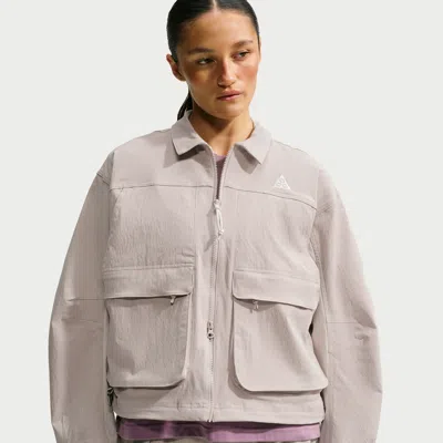 Nike Women's  Acg "smith Summit" Uv-resistant Jacket In Brown