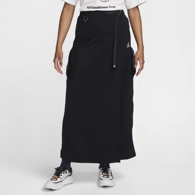 Nike Women's  Acg "snowgrass" Uv Skirt In Black