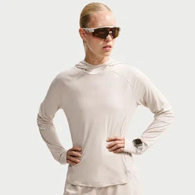Nike Women's  Acg Uv-resistant Hooded Trail Running Mid-layer Top In Brown