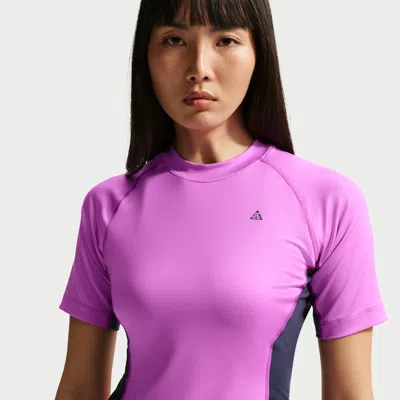 Nike Women's  Acg "wildsee" Dri-fit Short-sleeve Base Layer Top In Blue