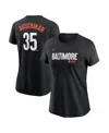 Nike Women's Adley Rutschman Black Baltimore Orioles City Connect Fuse Name Number T-shirt In Black