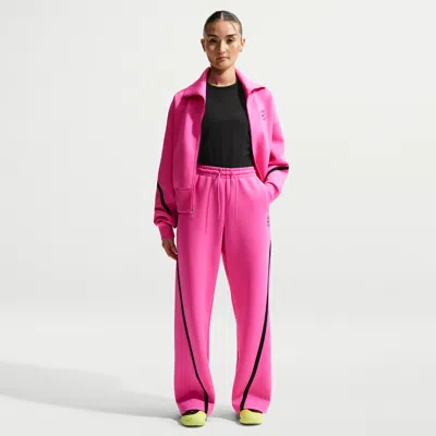 Nike Advantage Dri-fit Mid-rise Tennis Pants In Pink