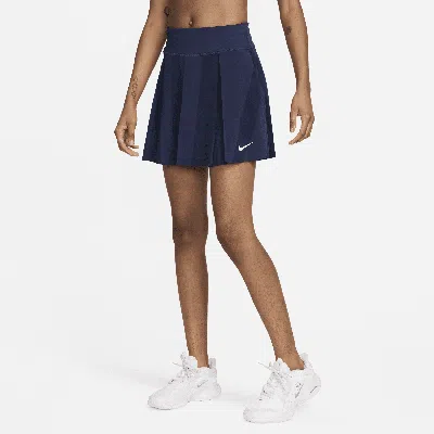 Nike Women's Advantage Dri-fit Printed Tennis Skirt In Blue
