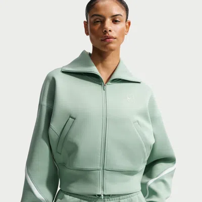 Nike Women's Advantage Dri-fit Full-zip Tennis Jacket In Green