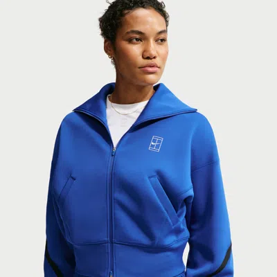 Nike Women's Advantage Dri-fit Full-zip Tennis Jacket In Pink