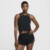 Nike Women's Aeroswift Dri-fit Adv Cropped Running Tank Top In Black
