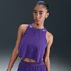 Nike Women's Aeroswift Dri-fit Adv Cropped Running Tank Top In Purple