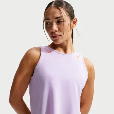 Nike Women's Aeroswift Dri-fit Adv Cropped Running Tank Top In Purple