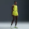 Nike Women's Aeroswift Dri-fit Adv Mid-rise 3" Brief-lined Running Shorts In Yellow