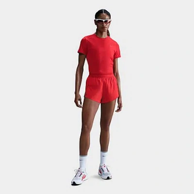 NIKE NIKE WOMEN'S AEROSWIFT DRI-FIT ADV MID-RISE 3 INCH BRIEF-LINED SHORTS