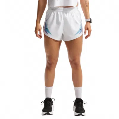 Nike Women's Aeroswift Dri-fit Adv Brief-lined 3" Running Shorts In White