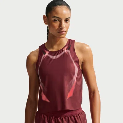 Nike Women's Aeroswift Dri-fit Adv Cropped Running Tank Top In Multi