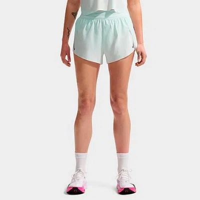 Nike Women's Aeroswift Dri-fit Adv Mid-rise 3 Inch Brief-lined Shorts In Blue