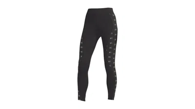 Pre-owned Nike Women's Air Allover Logo Leggings In Black