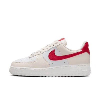 Nike Air Force 1 '07 Next Nature Pale Ivory/university Red Dc9486-109 Women's In Beige