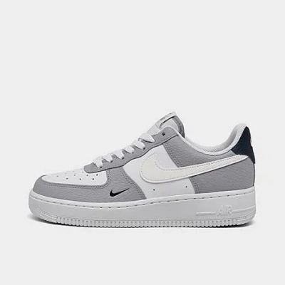 Nike Women's Air Force 1 '07 Casual Shoes In Wolf Grey/sail/white/armory Navy