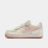 Nike Women's Air Force 1 Shadow Casual Shoes In Coconut Milk/crimson Tint/light Silver/sail