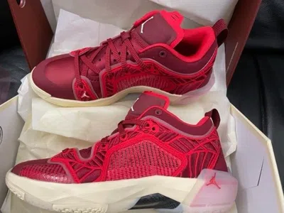 Pre-owned Nike Women's Air Jordan Xxxvii 37 Low Lift Up Shoes Team Red Dv9989-601 Size 7.5