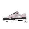 Nike Air Max 1 Sneakers In White And Dark Brown-black In Black