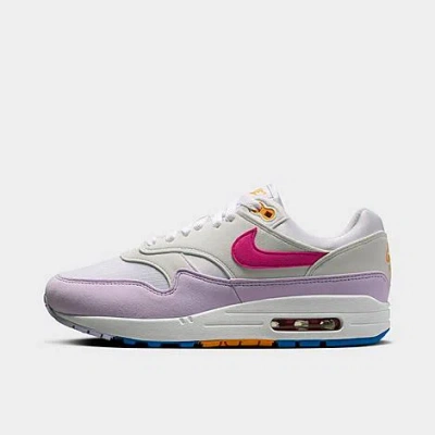 Nike Women's Air Max 1 Casual Shoes In White/photo Blue/sundial/alchemy Pink