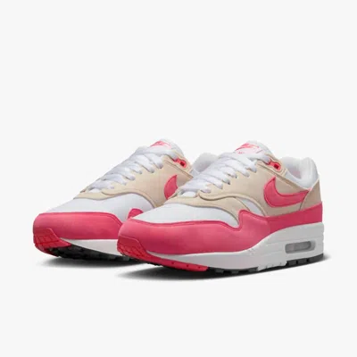 Nike Women's Air Max 1 Sneaker In White/light Orewood Brown/black/aster Pink In Multi