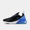 Nike Black & Blue Air Max 270 Sneakers In Black/royal Pulse/metallic Silver 