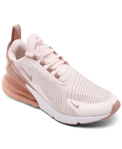 Nike Women's Air Max 270 Casual Sneakers From Finish Line In Pink