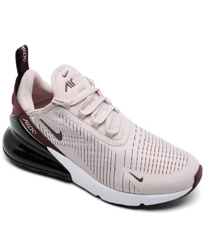 Nike Women's Air Max 270 Casual Sneakers From Finish Line In Pink