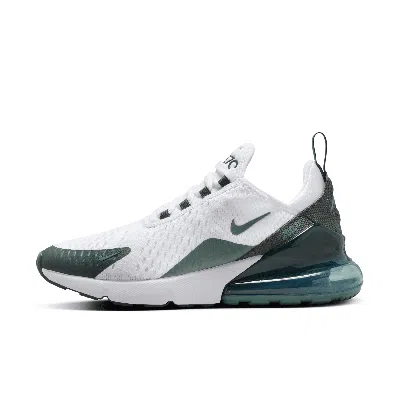 Nike Women's Air Max 270 Shoes In White/vintage Green