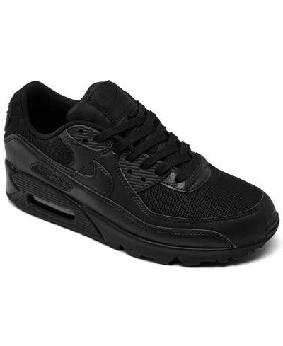 Nike Women's Air Max 90 Casual Sneakers From Finish Line In Black