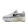 Nike Women's Air Max 90 Lv Shoes In White/black/ashen Slate/light Orewood Brown