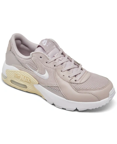 Nike Women's Air Max Excee Casual Sneakers From Finish Line In Platinum Violet,coconut