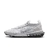 Nike Women's Air Max Flyknit Racer Shoes In White