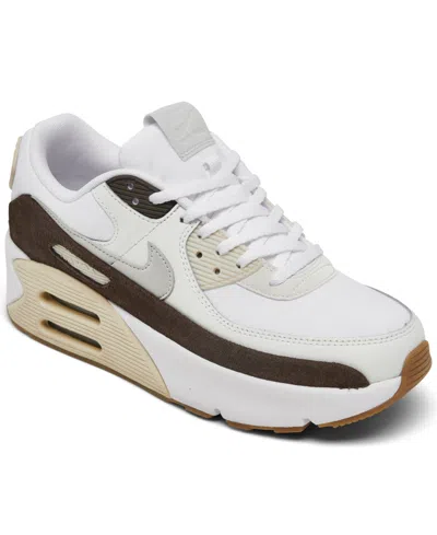 Nike Women's Air Max Lv8 Casual Sneakers From Finish Line In White,photon Dust,baroque