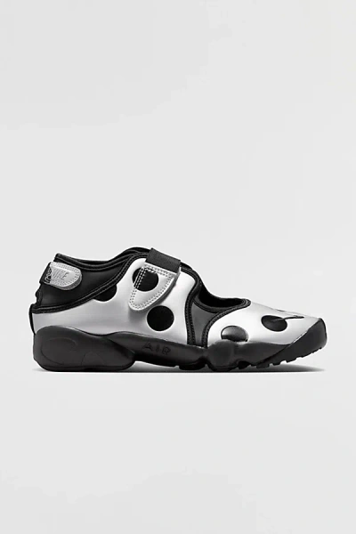 Nike Women's Air Rift Dot Sneakers In Black/black/metallic Silv, Women's At Urban Outfitters In Multi