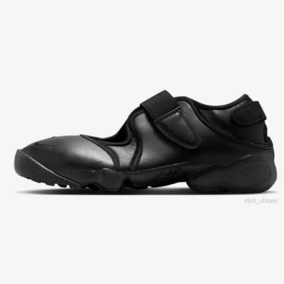 Pre-owned Nike Women's Air Rift 'leather Black' (hm5737-002) Expeditedship