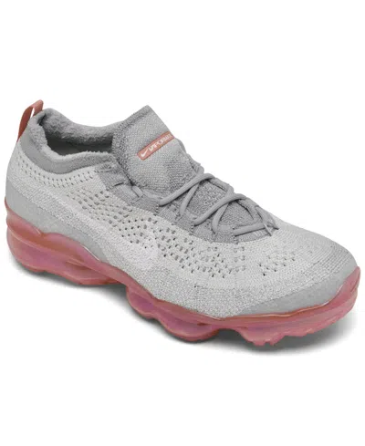 Nike Women's Air Vapormax 2023 Flyknit Next Nature Running Sneakers From Finish Line In Photon Dust
