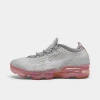 Nike Women's Air Vapormax 2023 Flyknit Running Shoes In Photon Dust/white/wolf Grey/red Stardust