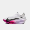 Nike Women's Air Zoom Alphafly 3 Running Shoes In White/black/purple Agate/vivid Grape