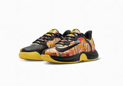 Nike Women's Air Zoom Gp Turbo Premium Shoes In Black/sulfur/red In Multi